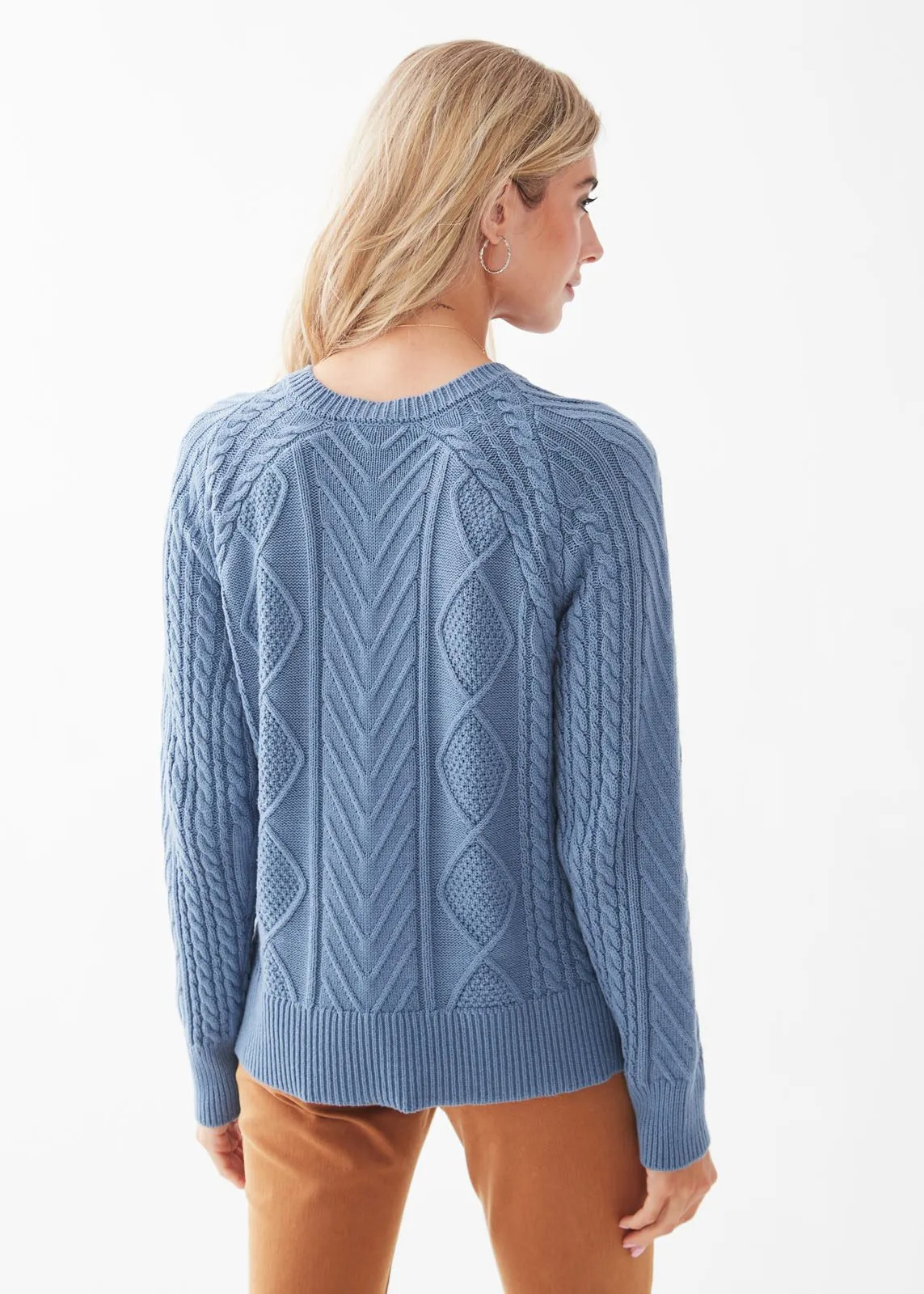 A-Line Cable Raglan Sweater