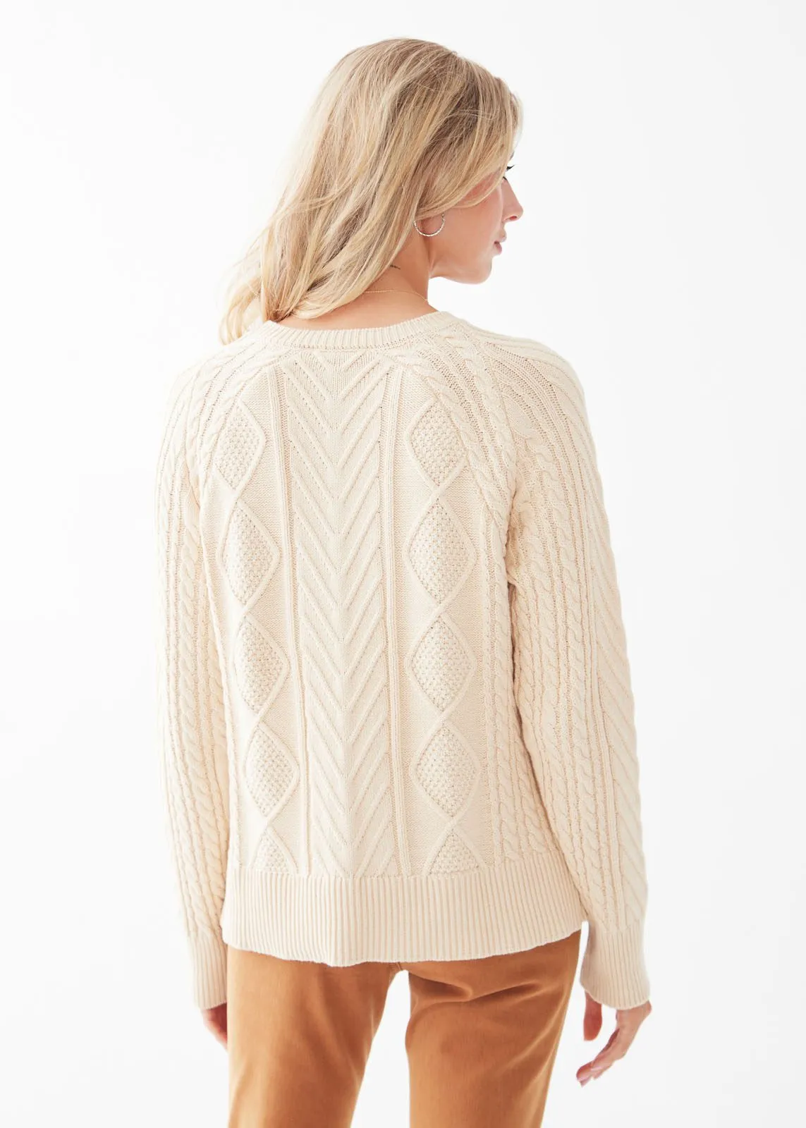 A-Line Cable Raglan Sweater