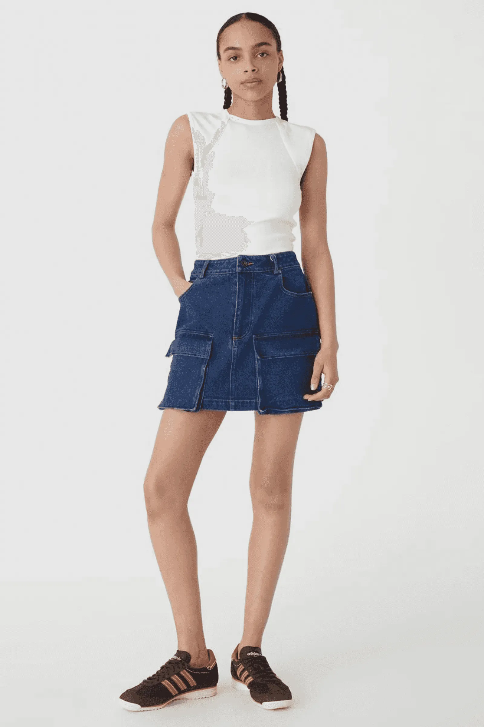 Aled Denim Mini Skirt