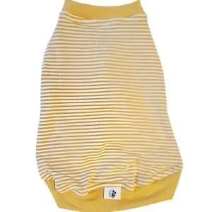 bamboo classic tank top - gold stripe last one