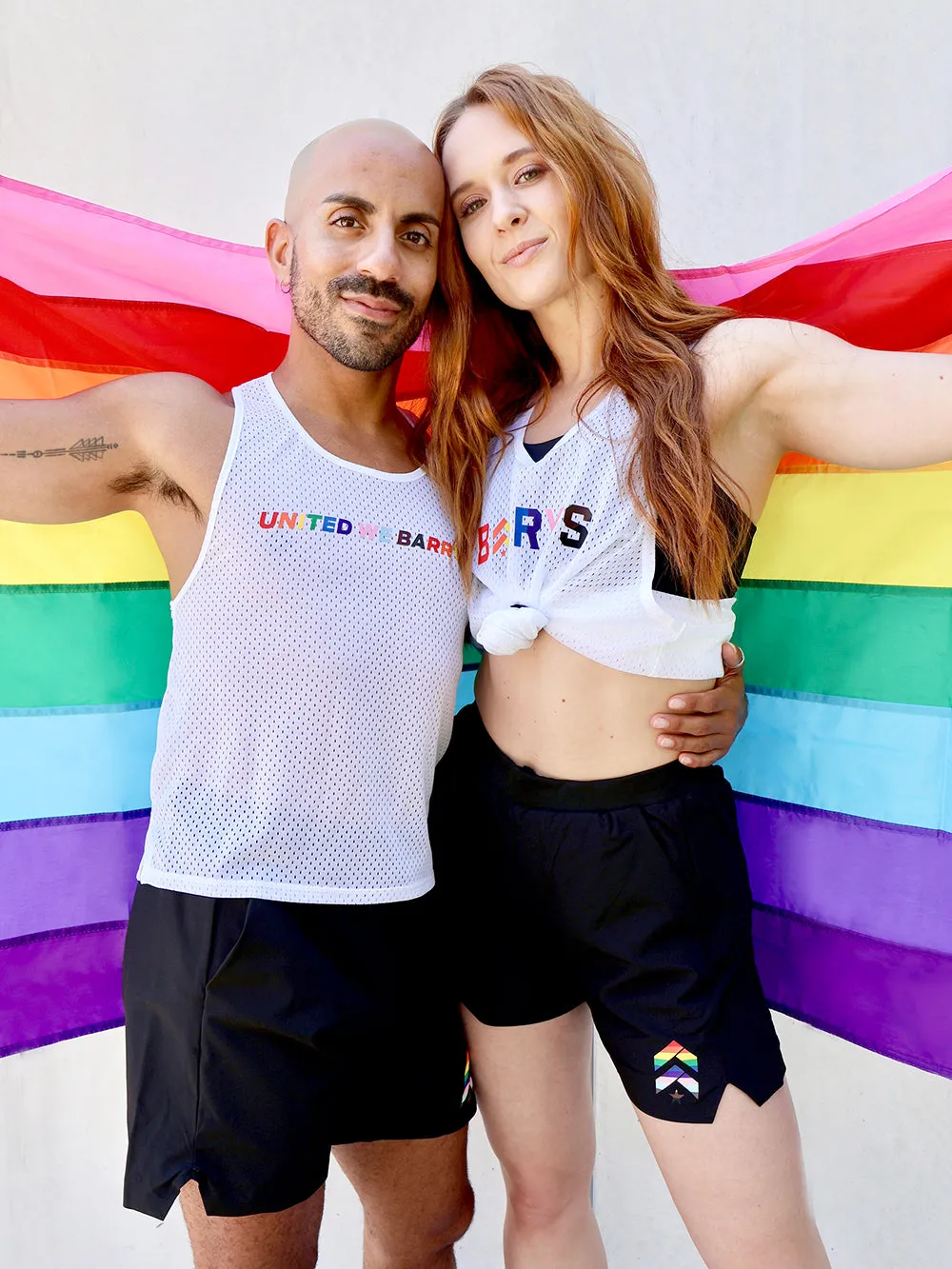 BARRY'S PRIDE RACERBACK WHITE TANK