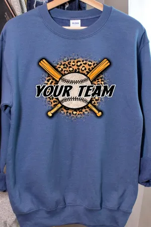 Batter Up Your Team Heavy-weight Crew Sweatshirt