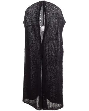 Black Long Vest