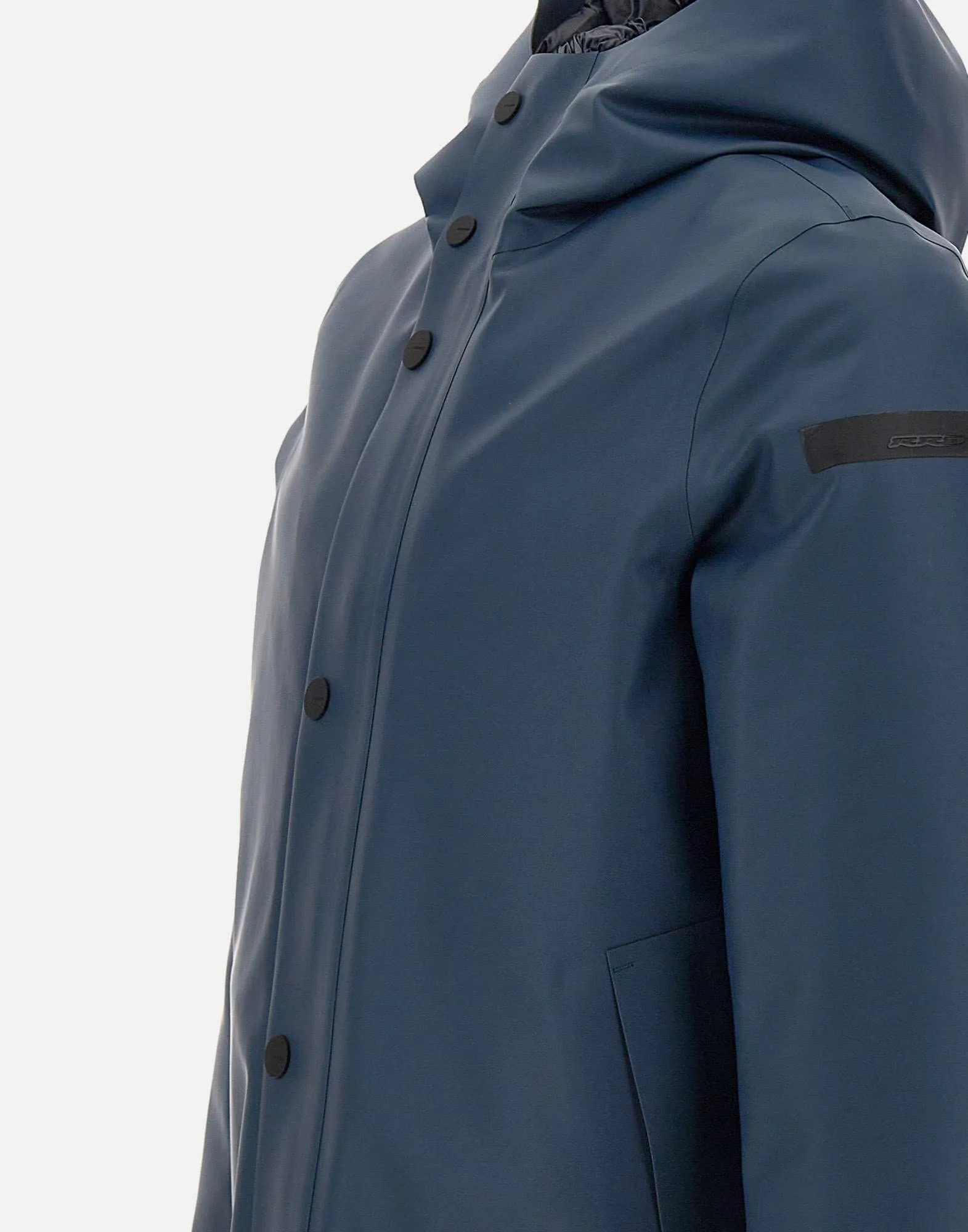 Blue Hooded Waterproof Down Parka