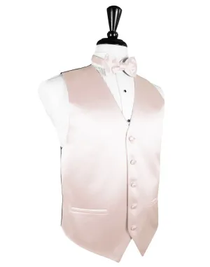 Blush "Premier" Satin Tuxedo Vest