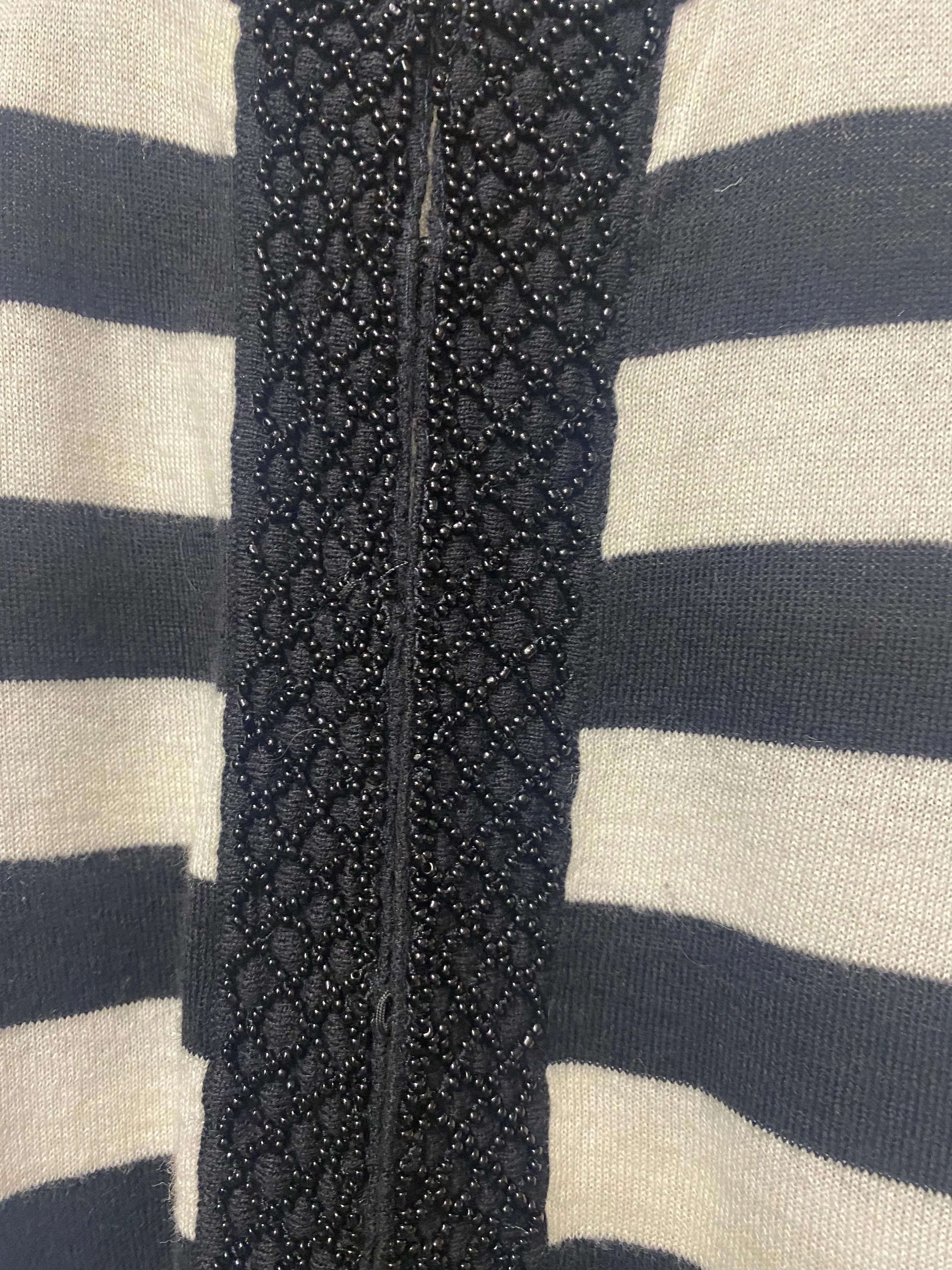 Boden Black and White Stripe Cardigan 12