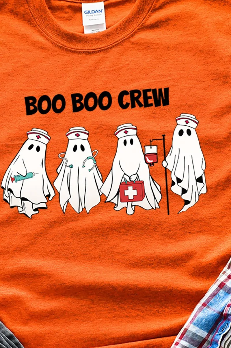 Boo Boo Crew Nurse Short Sleeve Relaxed Fit T-Shirt