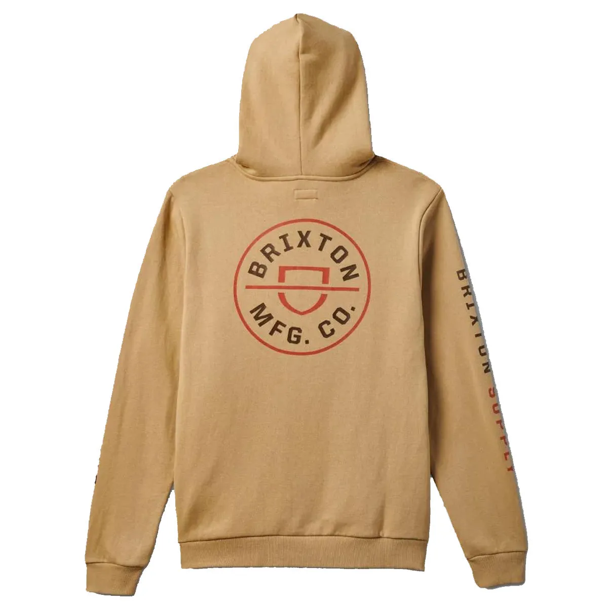 Brixton - Crest Hoodie Sand/Burnt Orange/Dark Earth