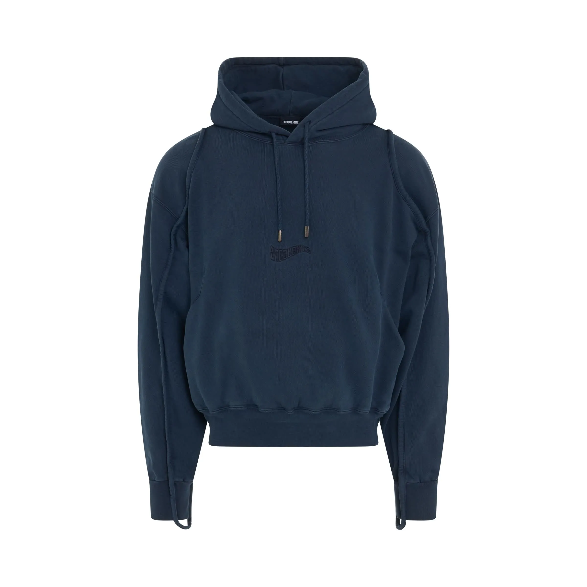 Camargue Clay Logo Hoodie in Dark Navy