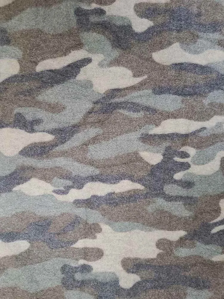 CAMOUFLAGE ARMY PRINTED ON CASHMERE NF00033-039