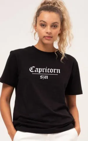 Capricorn Szn Star Signs Season Black T-Shirt