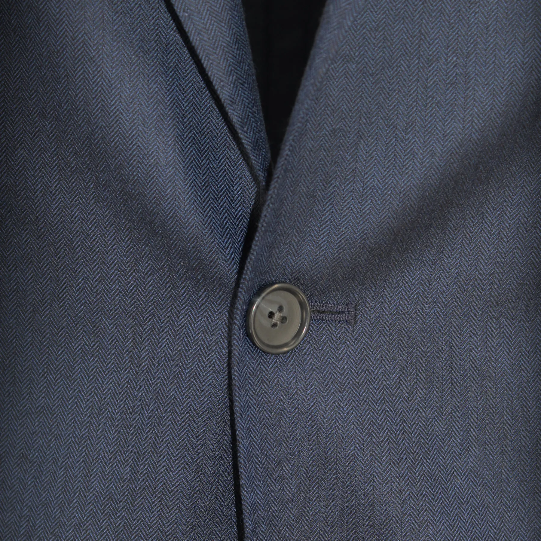 Cashmere Navy Herringbone Sport Coat