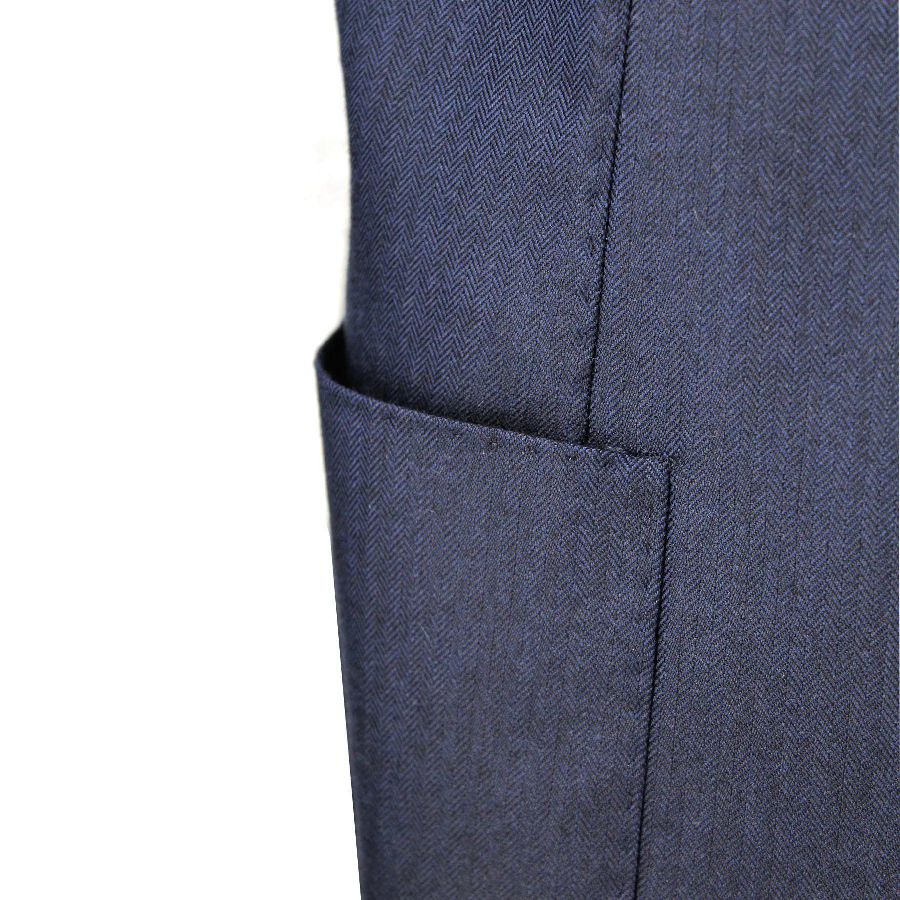 Cashmere Navy Herringbone Sport Coat