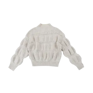 Ceou Sweater | White Sand Melange