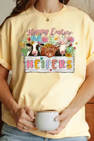 Cows Happy Easter Heifers Short Sleeve Relaxed Fit T-Shirt