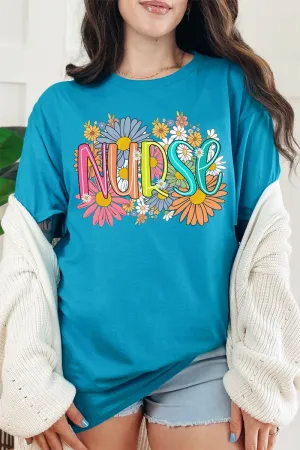 Daisies Nurse Short Sleeve Relaxed Fit T-Shirt