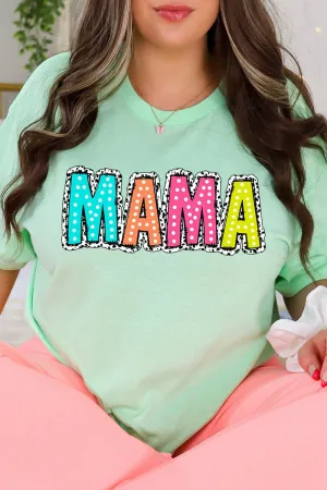 Dalmatian Dots Mama Short Sleeve Relaxed Fit T-Shirt