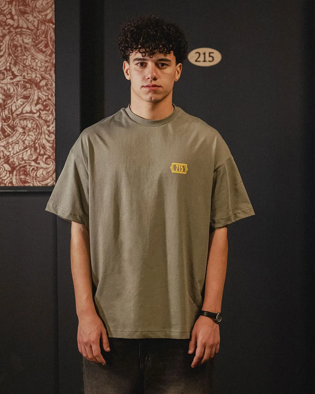 El Beit Beity Olive Oversized Tee