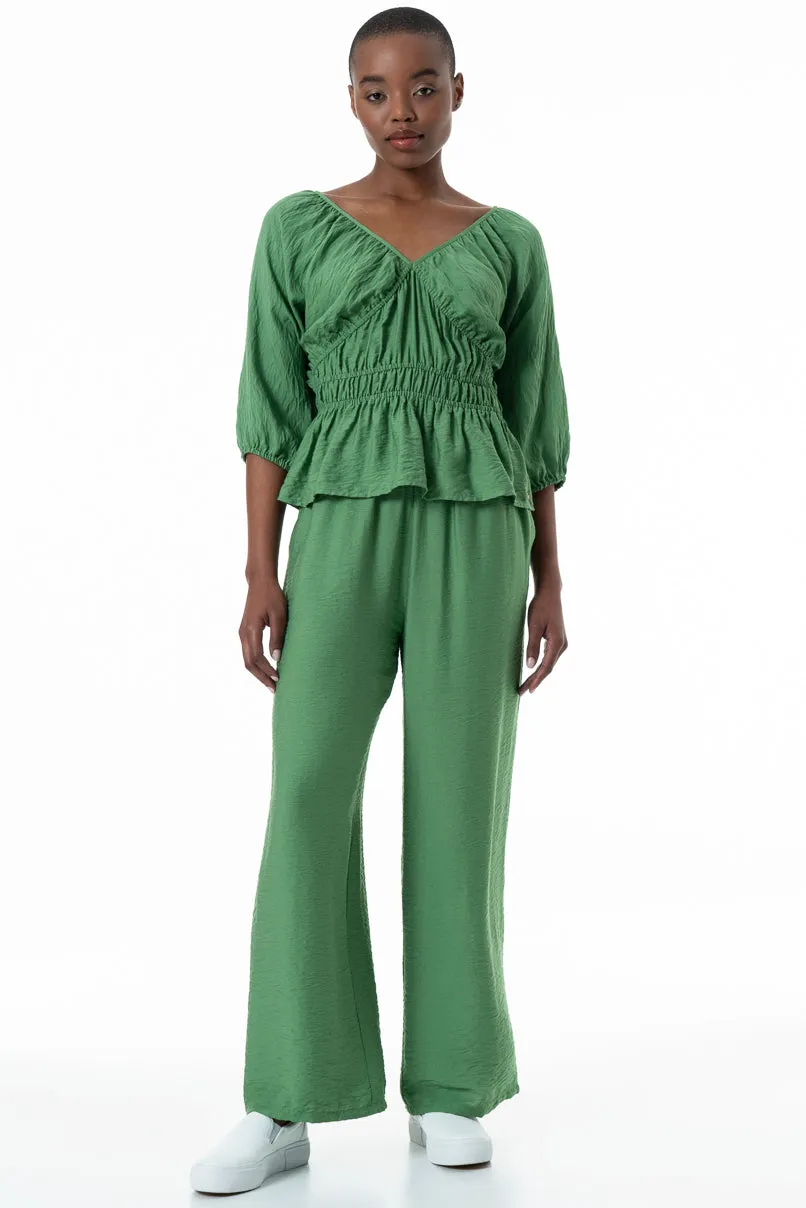 Elasticated Pants _ 152033 _ Green