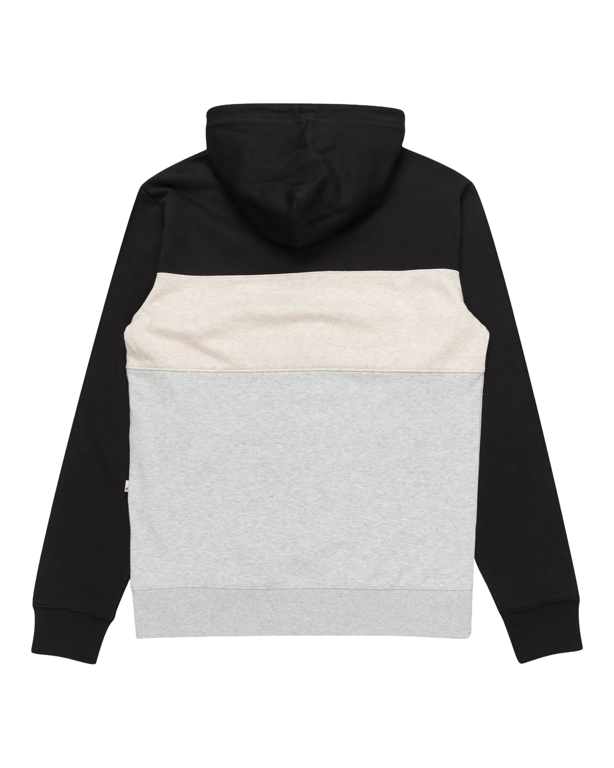 Emboss Block Hoodie in Black