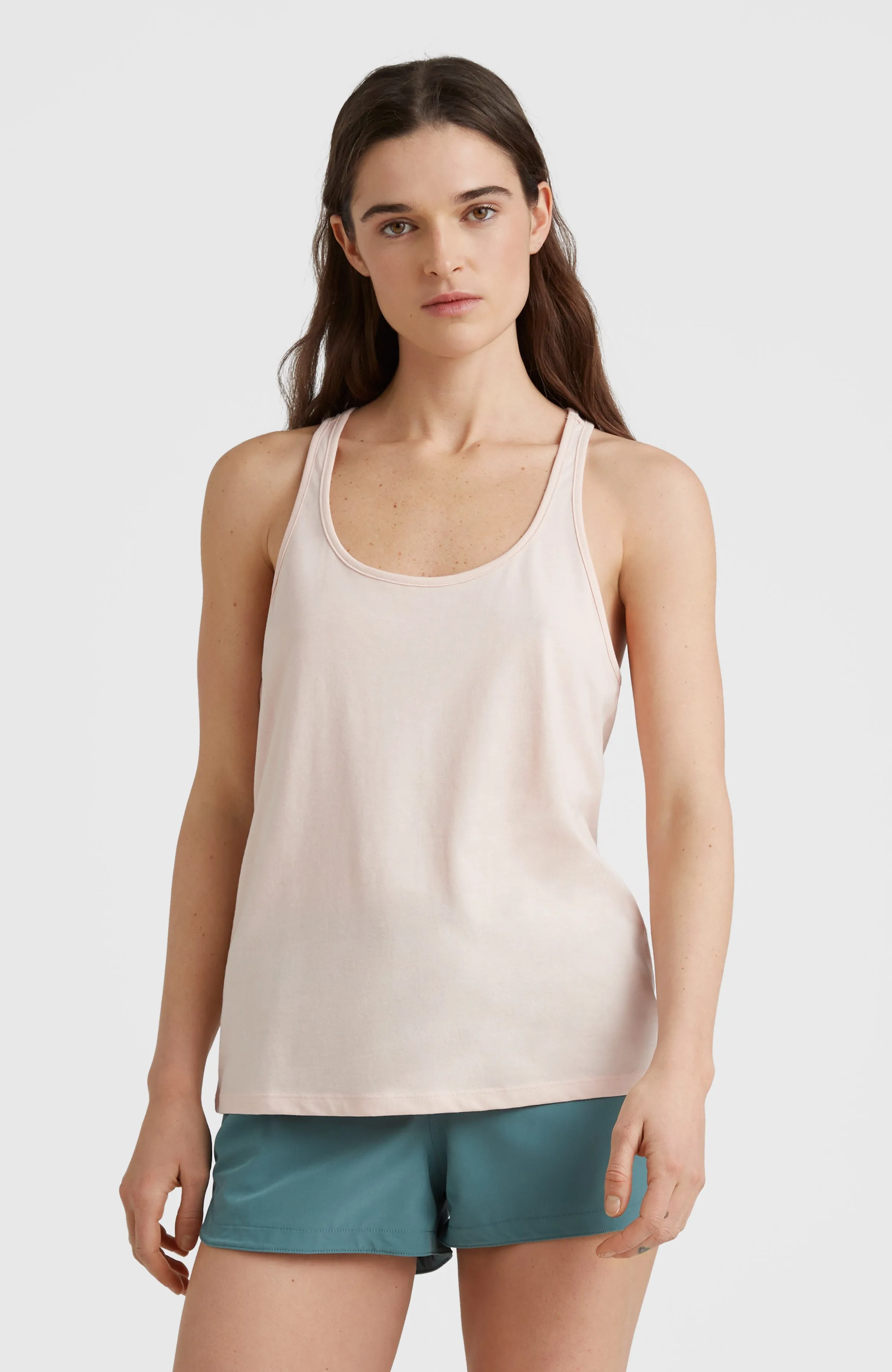 Essentials Racer Back Tanktop | Peach Whip