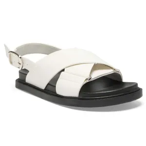 Fabian Sandal in White Smooth