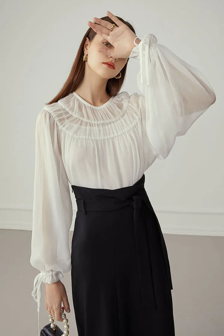 Fansilanen | Chiffon Puff Blouse