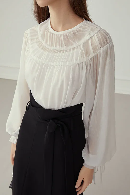 Fansilanen | Chiffon Puff Blouse