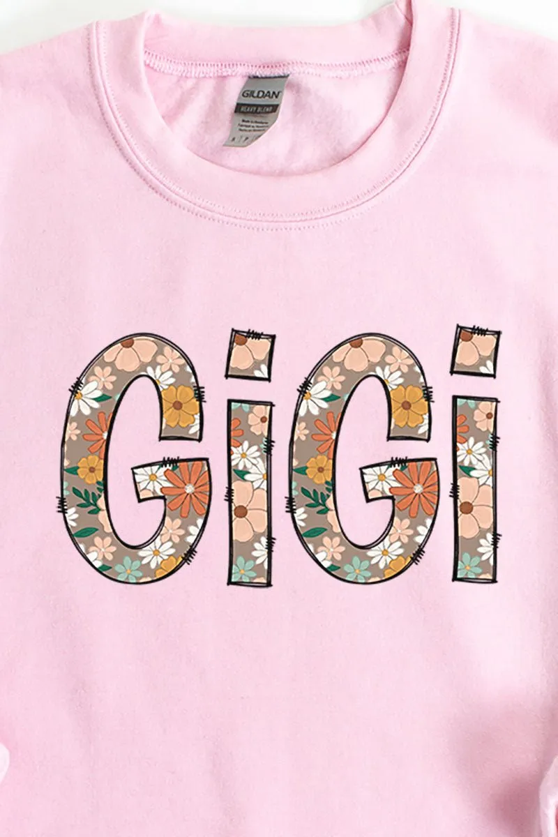 Floral Boho GiGi Heavy-weight Crew Sweatshirt