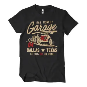 Gas Monkey Garage Go Big Or Go Home T-Shirt Black