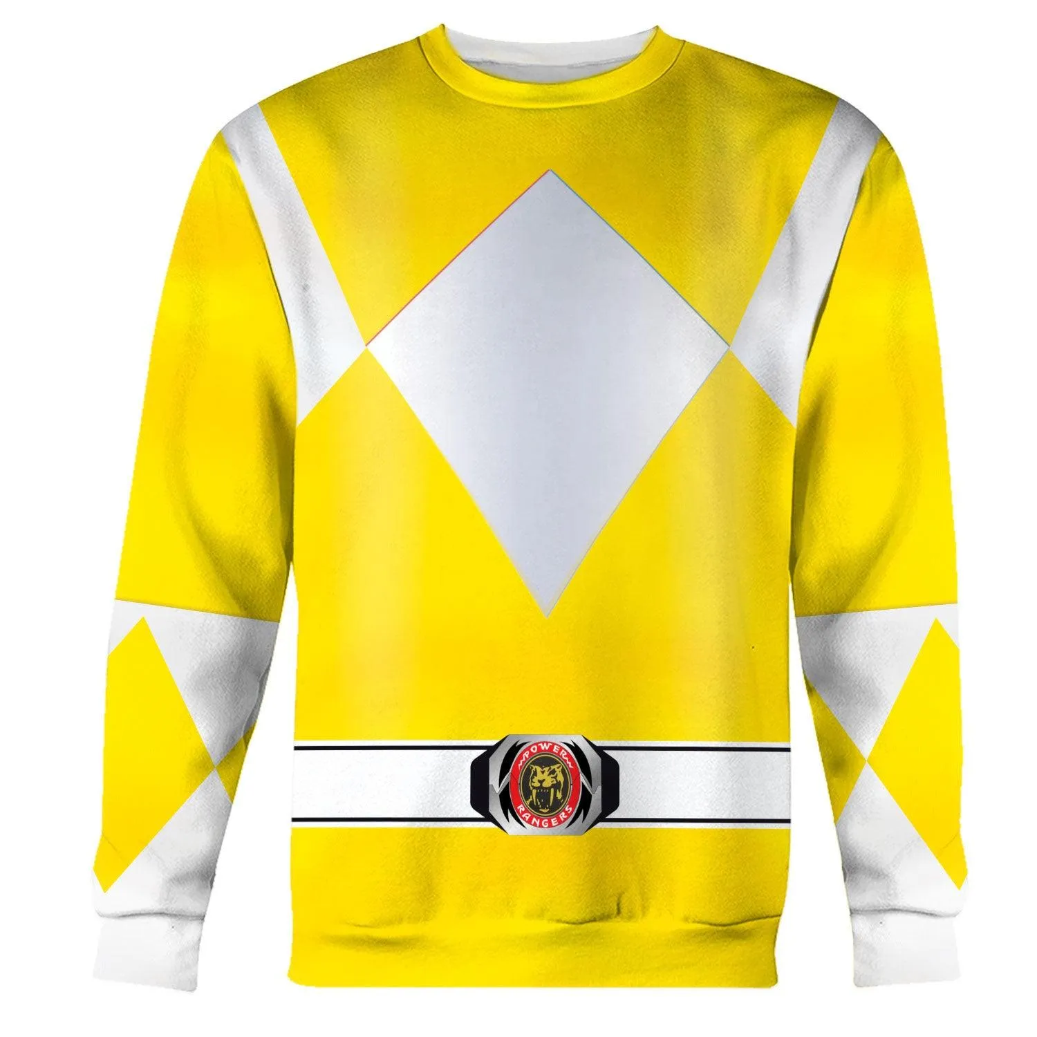 Gearhomie Unisex Tracksuit Hoodies Yellow Power Ranger 3D Costumes