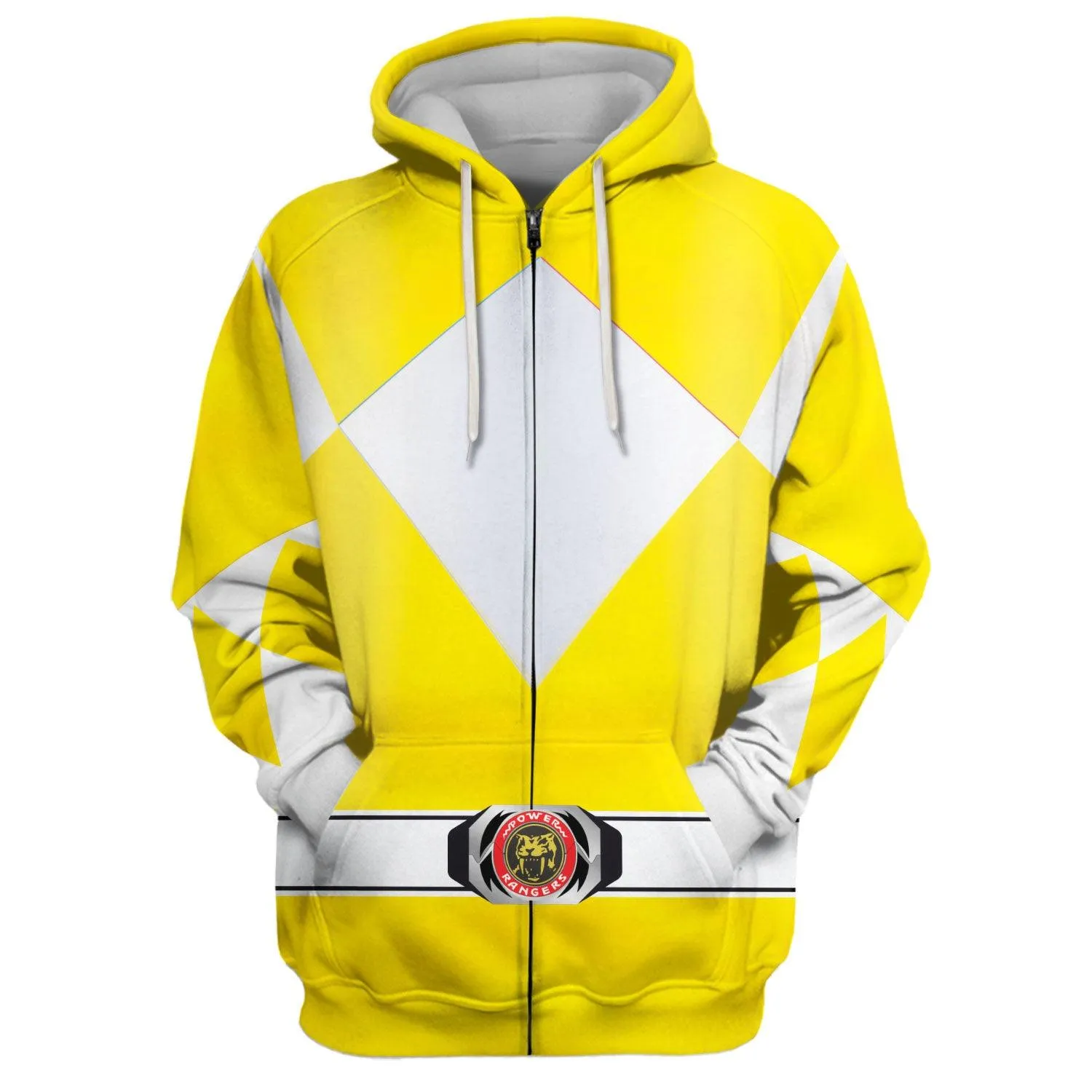 Gearhomie Unisex Tracksuit Hoodies Yellow Power Ranger 3D Costumes