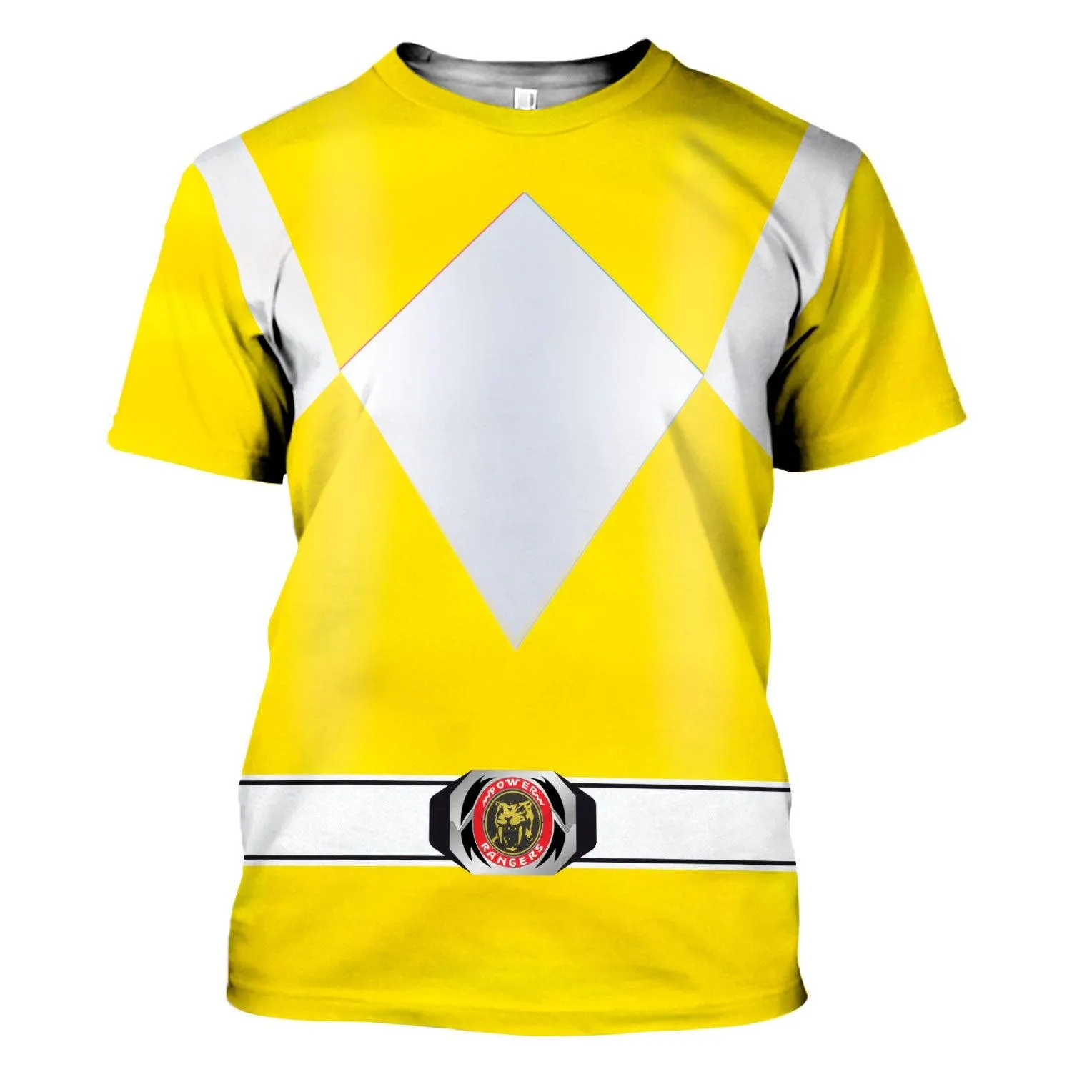 Gearhomie Unisex Tracksuit Hoodies Yellow Power Ranger 3D Costumes