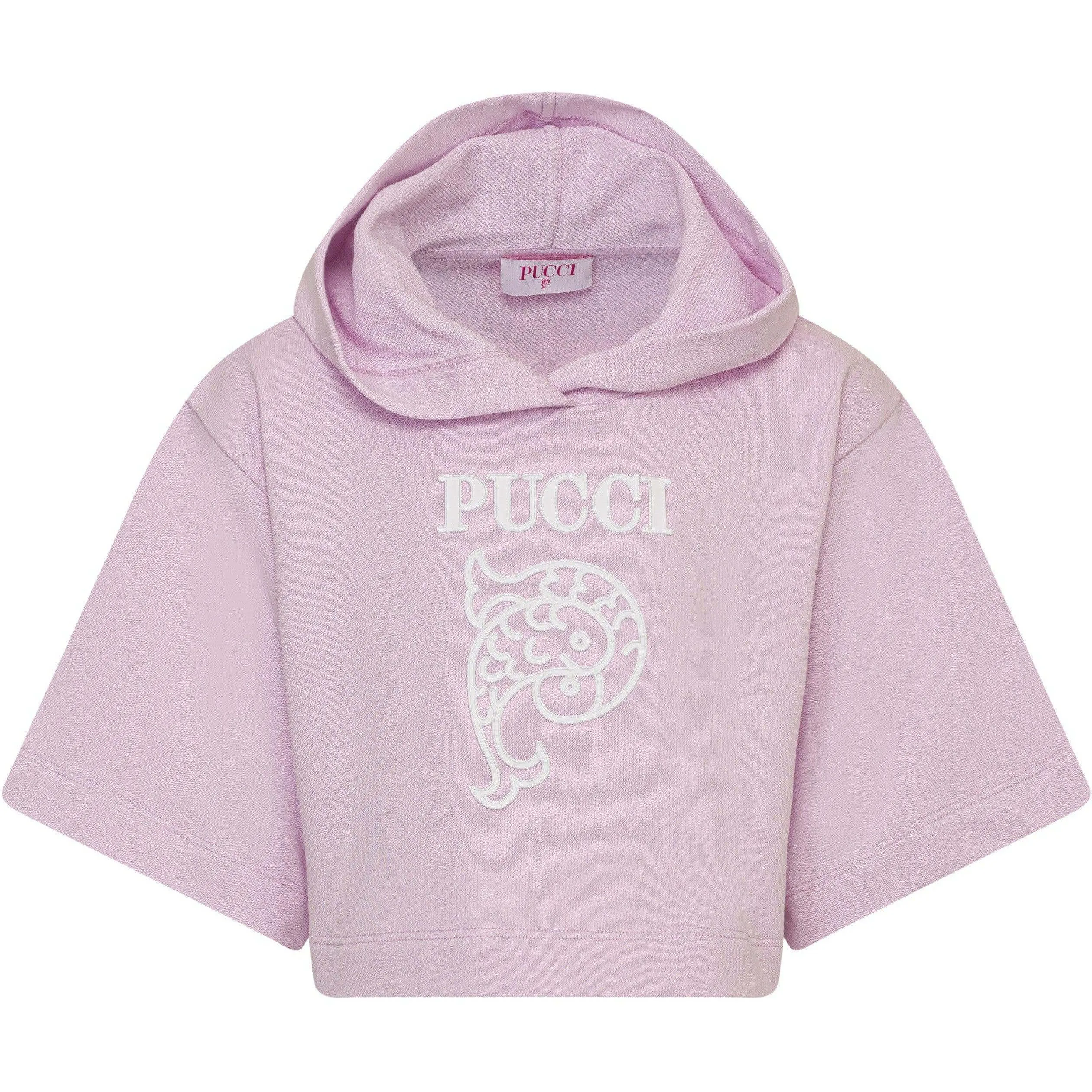 Girls Lilac Hooded Sweatshirt