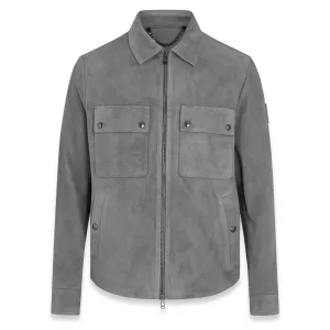 Granite Grey ‘Tour’ Suede Overshirt