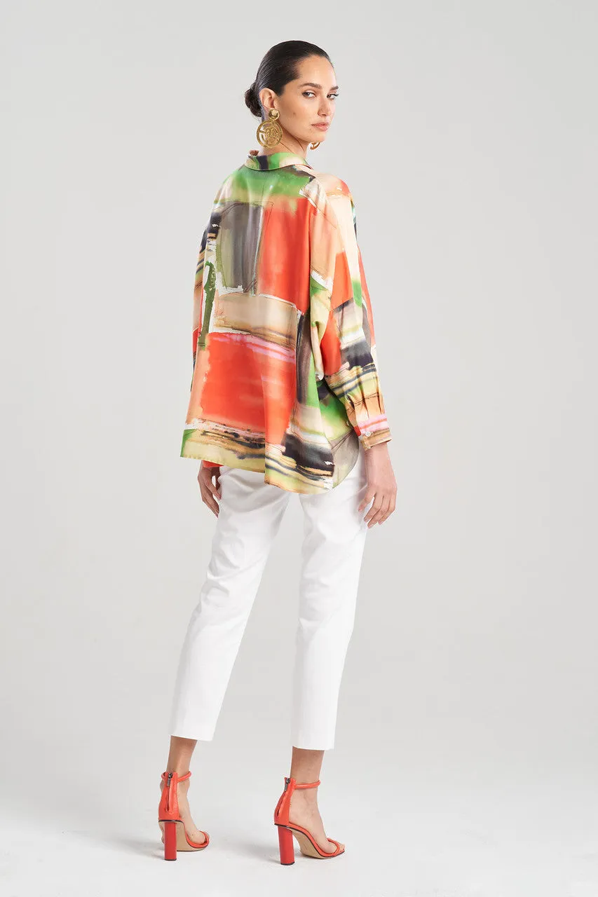 Hikaru Cotton Silk Caftan Shirt