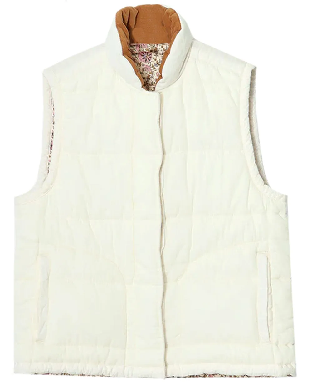 Ivory Vine Reversible Hunter Puffer Vest