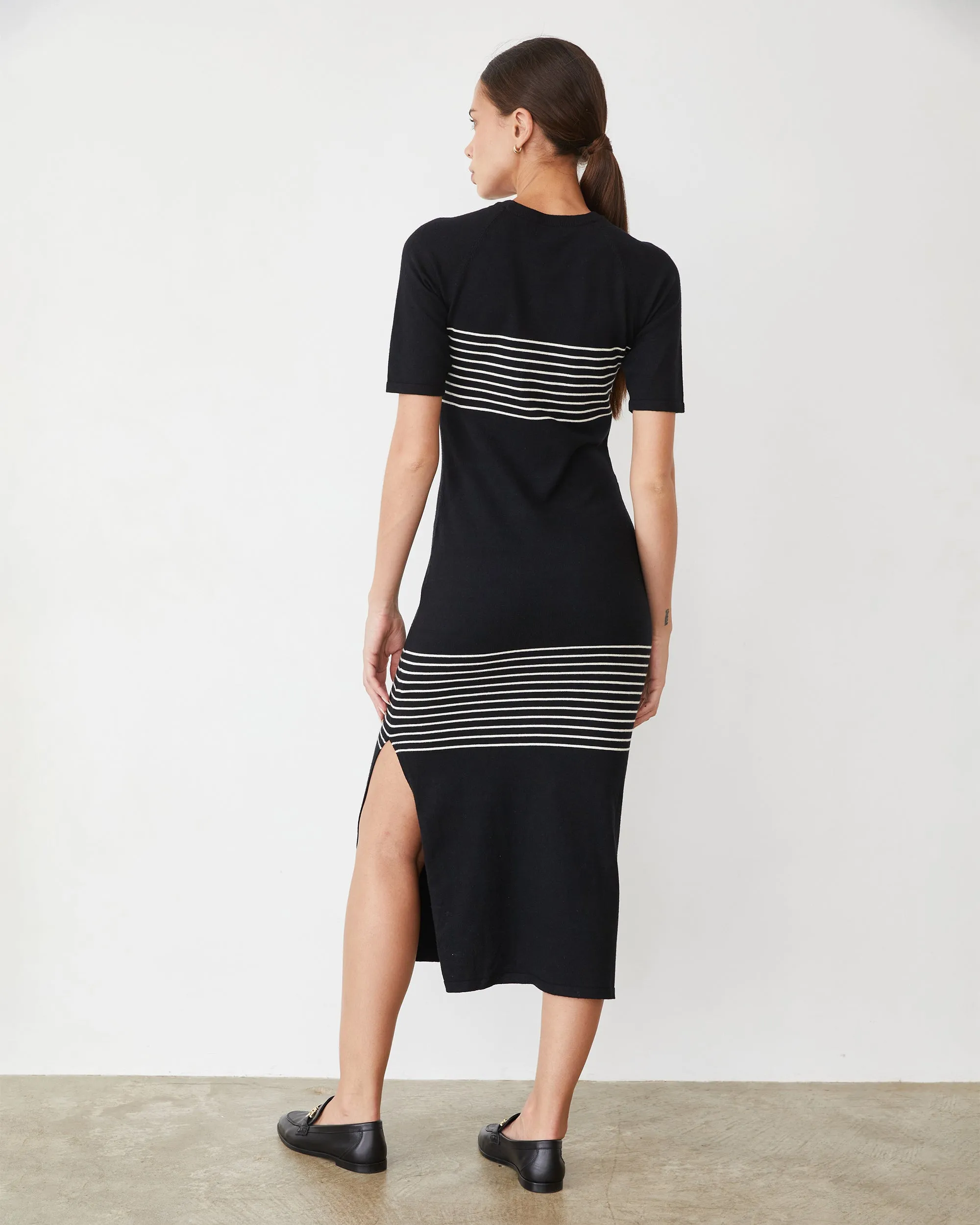 Light Soft Knit Stripe Dress