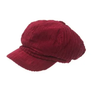 Mechaly Women's Dark Red Vegan Hat