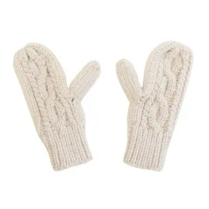 Mechaly Women's Mittens Ivory Vegan Gloves