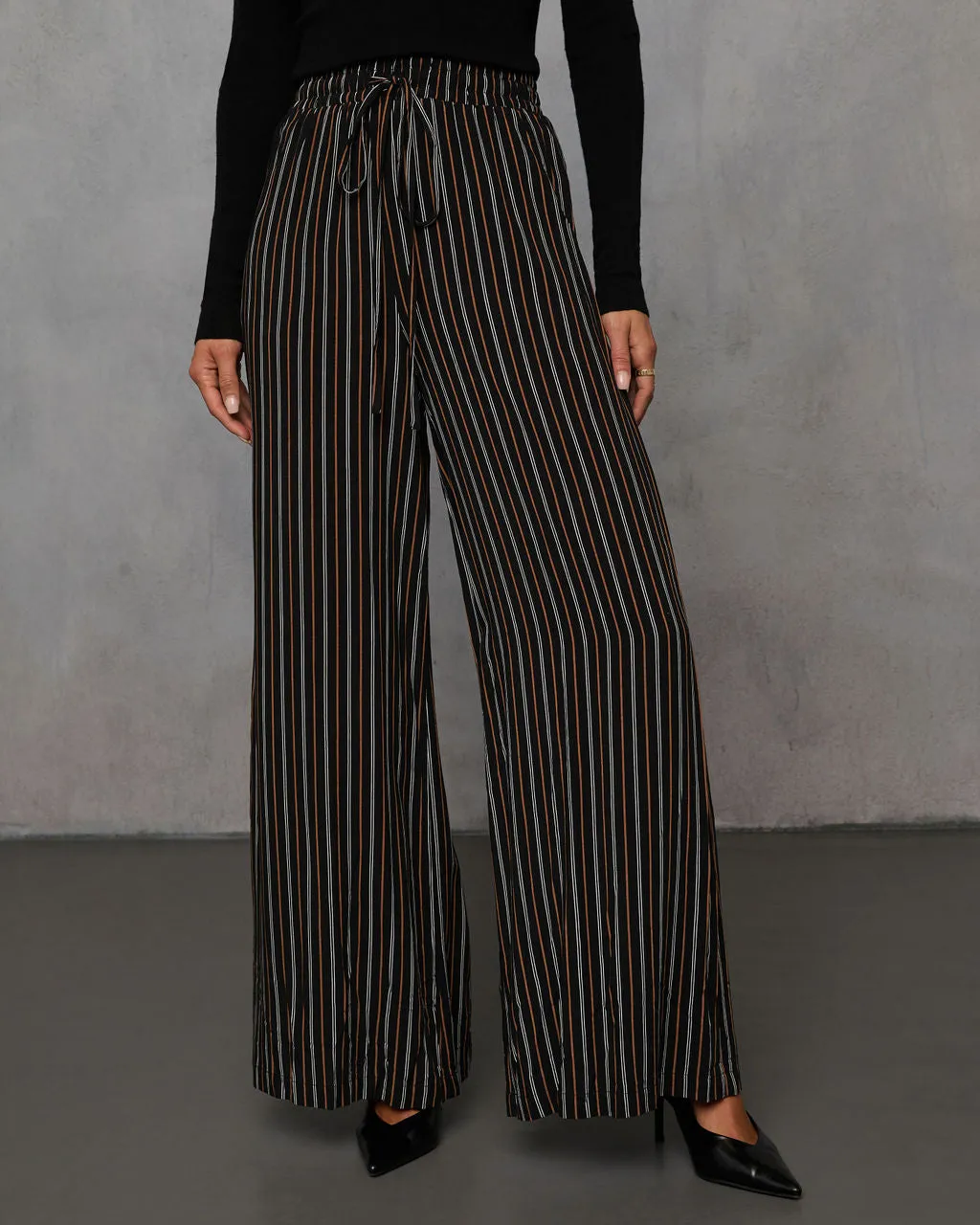 Misha Wide Leg Striped Pants