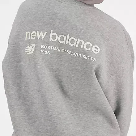 New Balance Linear Heritage Womens Fleeced Crew