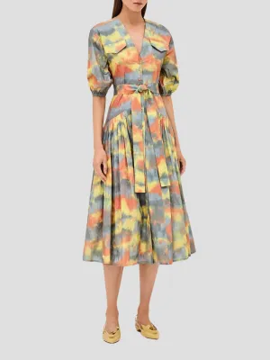 Oasis Tie-Dye Midi Dress