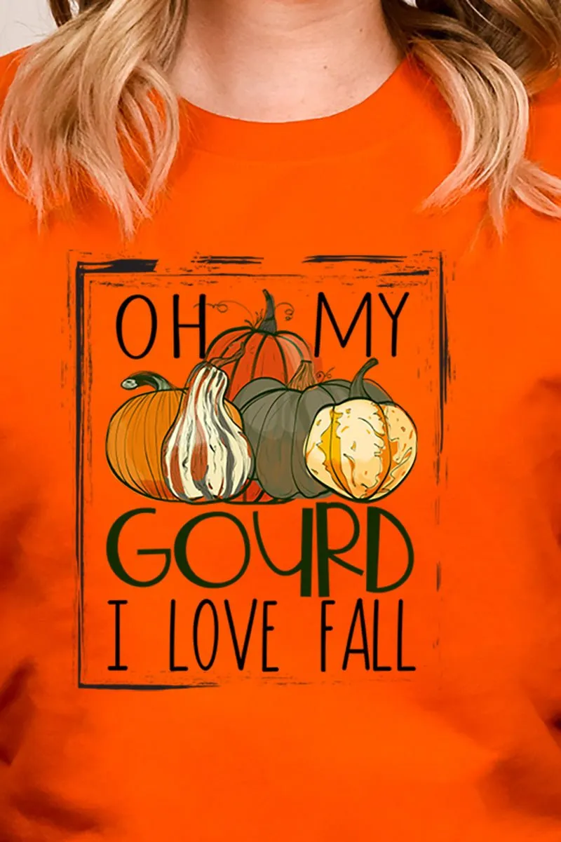 Oh My Gourd I Love Fall Heavy-weight Crew Sweatshirt