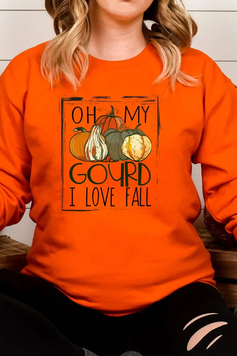 Oh My Gourd I Love Fall Heavy-weight Crew Sweatshirt