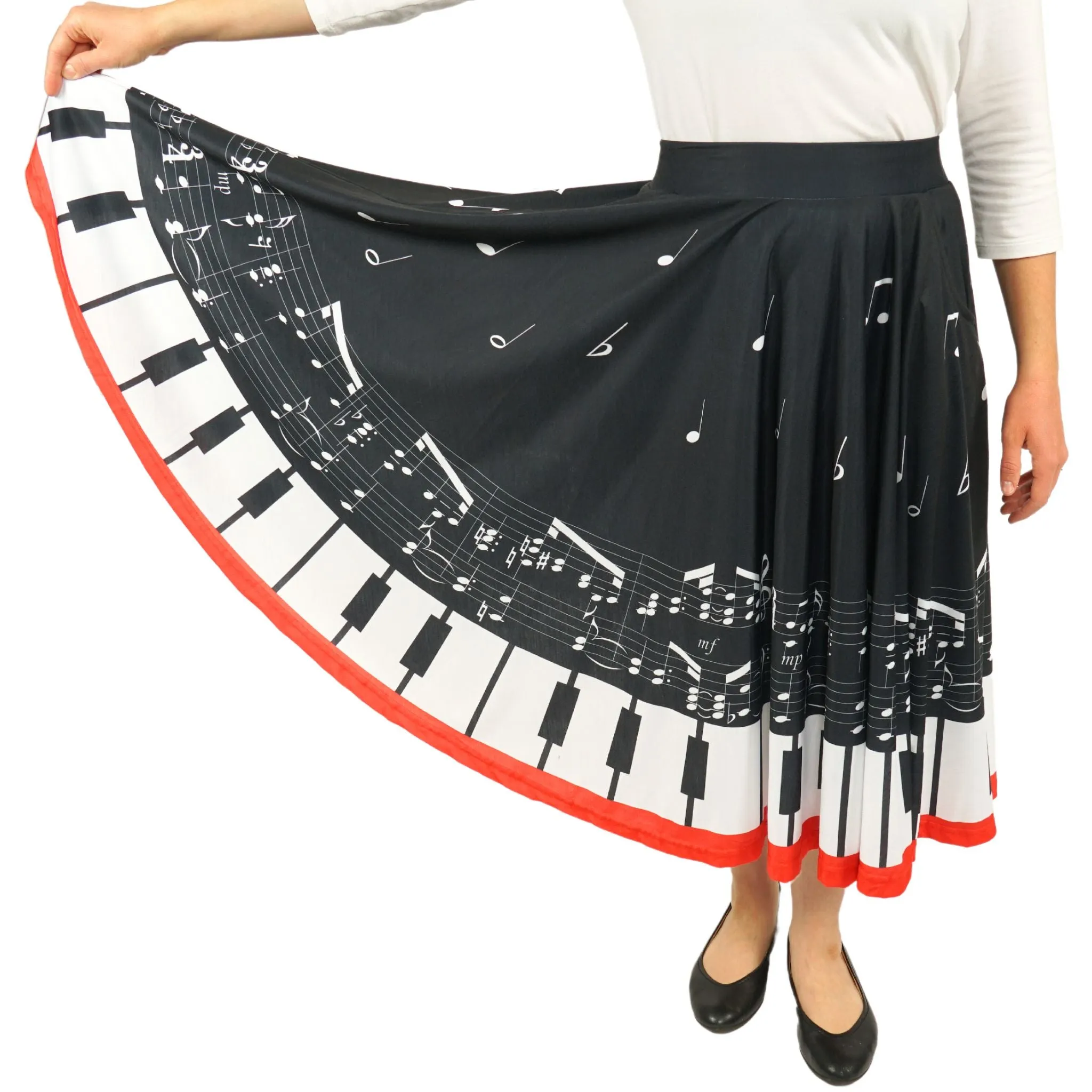 Piano Keys Twirl Skirt [FINAL SALE]