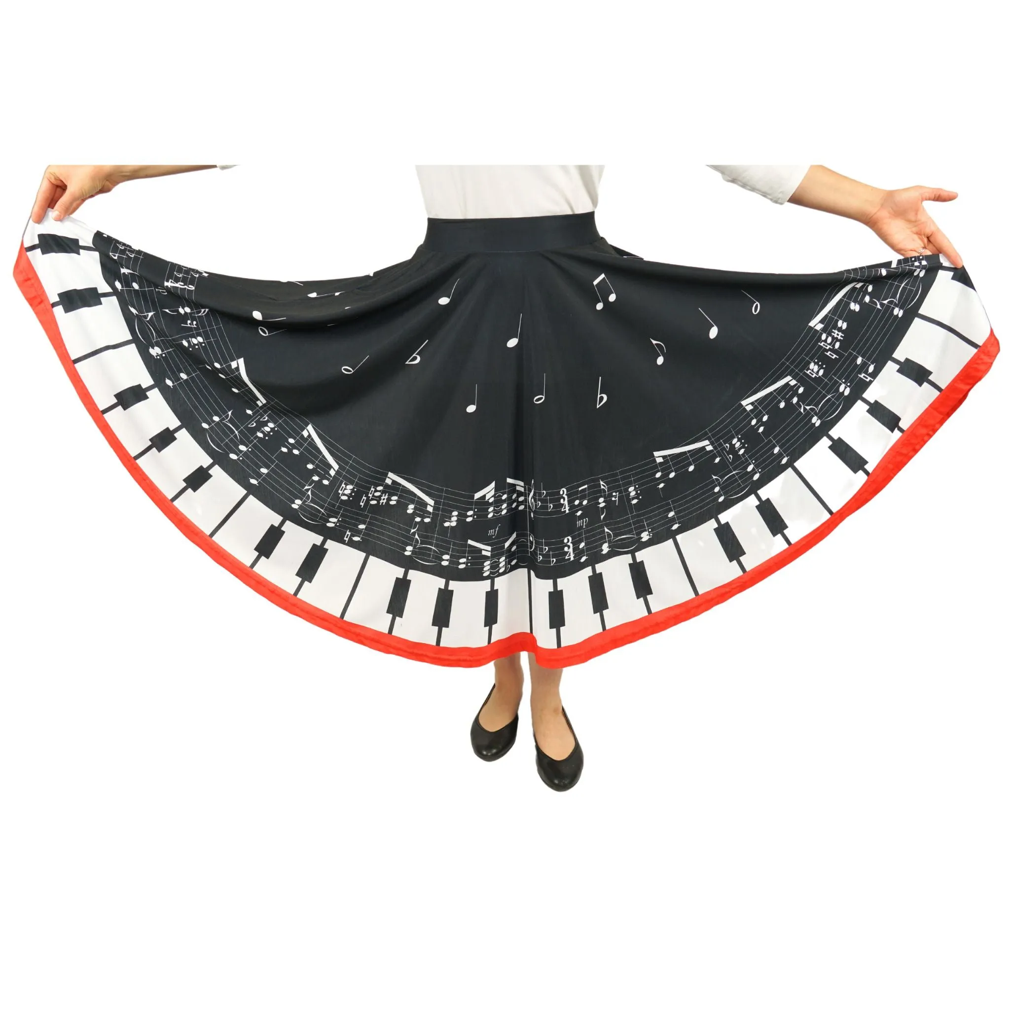 Piano Keys Twirl Skirt [FINAL SALE]