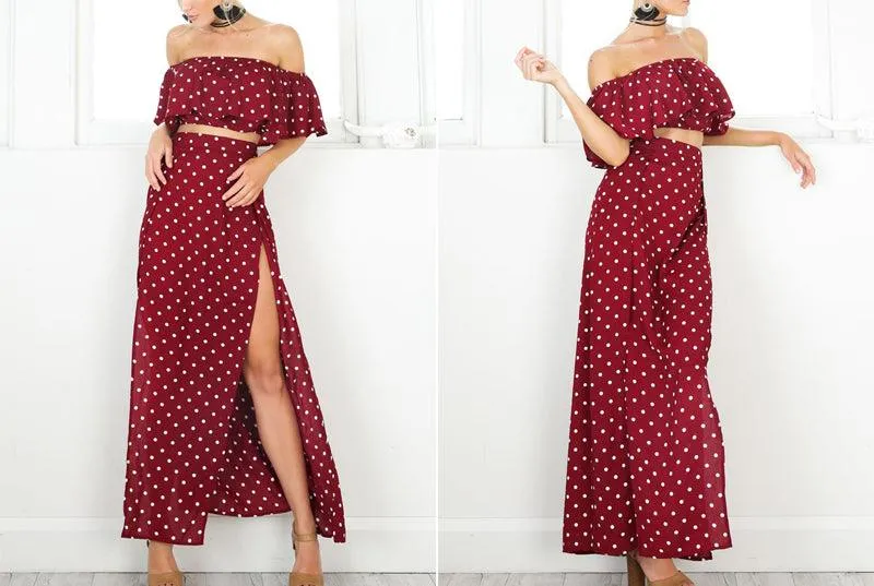 PIPER’S POLKA DOT SKIRT SET