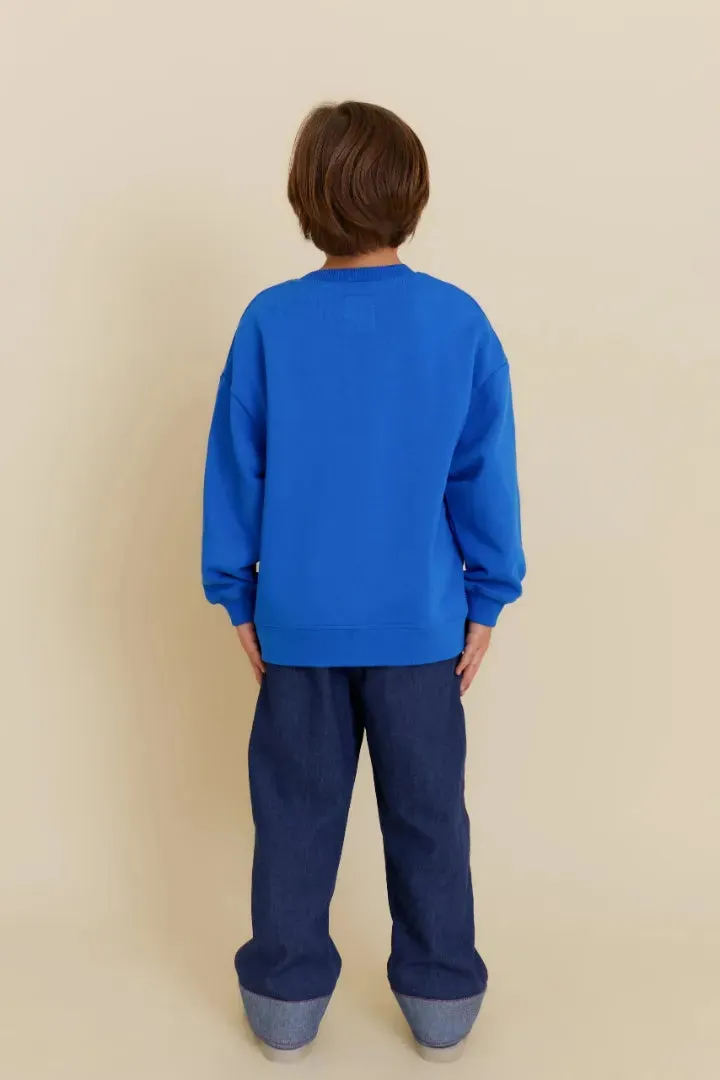 Potato Face Kid’s Sweatshirt - Blue