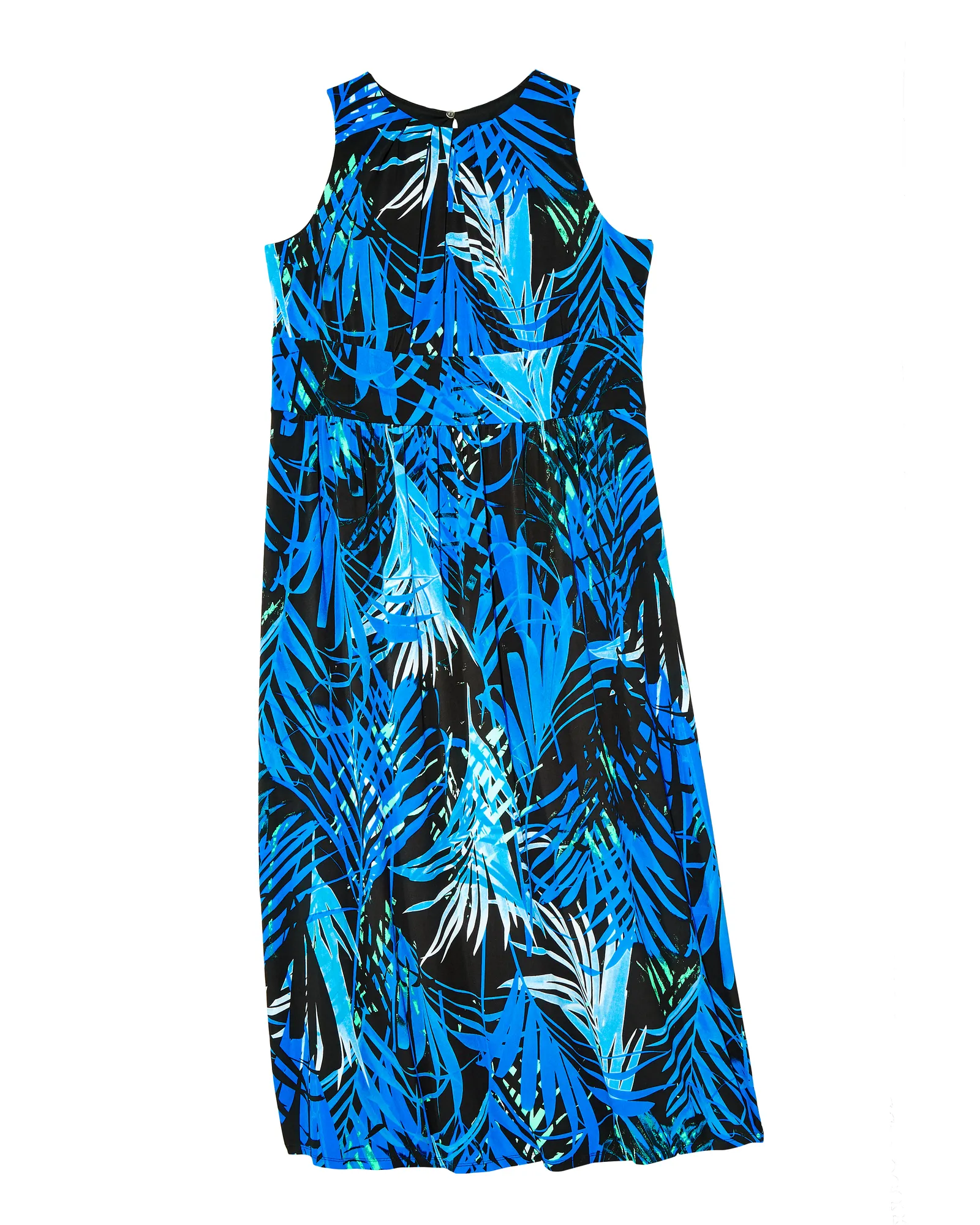 Prairie Sleeveless Maxi Dress | Azure Blue / Black